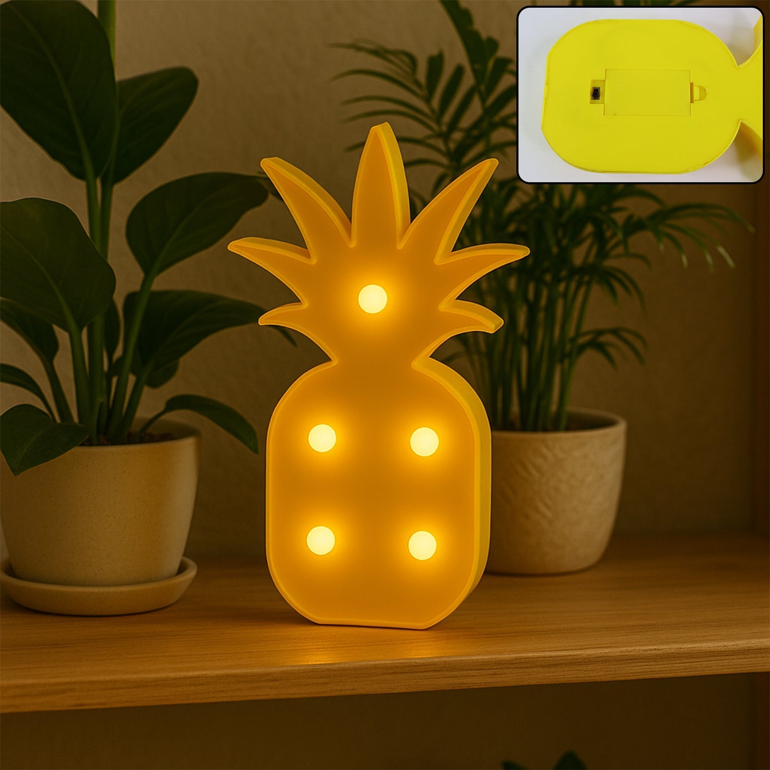 Pineapple Shaped LED Decorative Night Light (1 Pc) Pineapple Shaped LED Decorative Night Light (1 Pc)